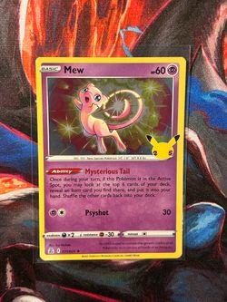 Pokemon Mew Holo Celebrations