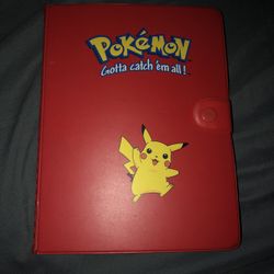 Vintage Pikachu Pokemon Binder
