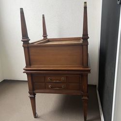2 Vintage Wood Side Tables