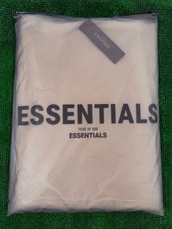 White essentials hoodie