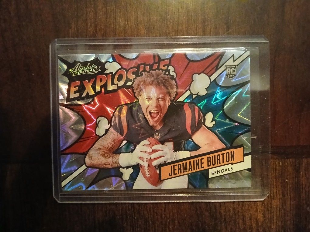 Jermaine Burton Rc Football Card 