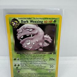 Dark Weezing Holographic Pokémon Cards