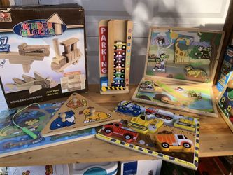 Lot Of Wooden Toys