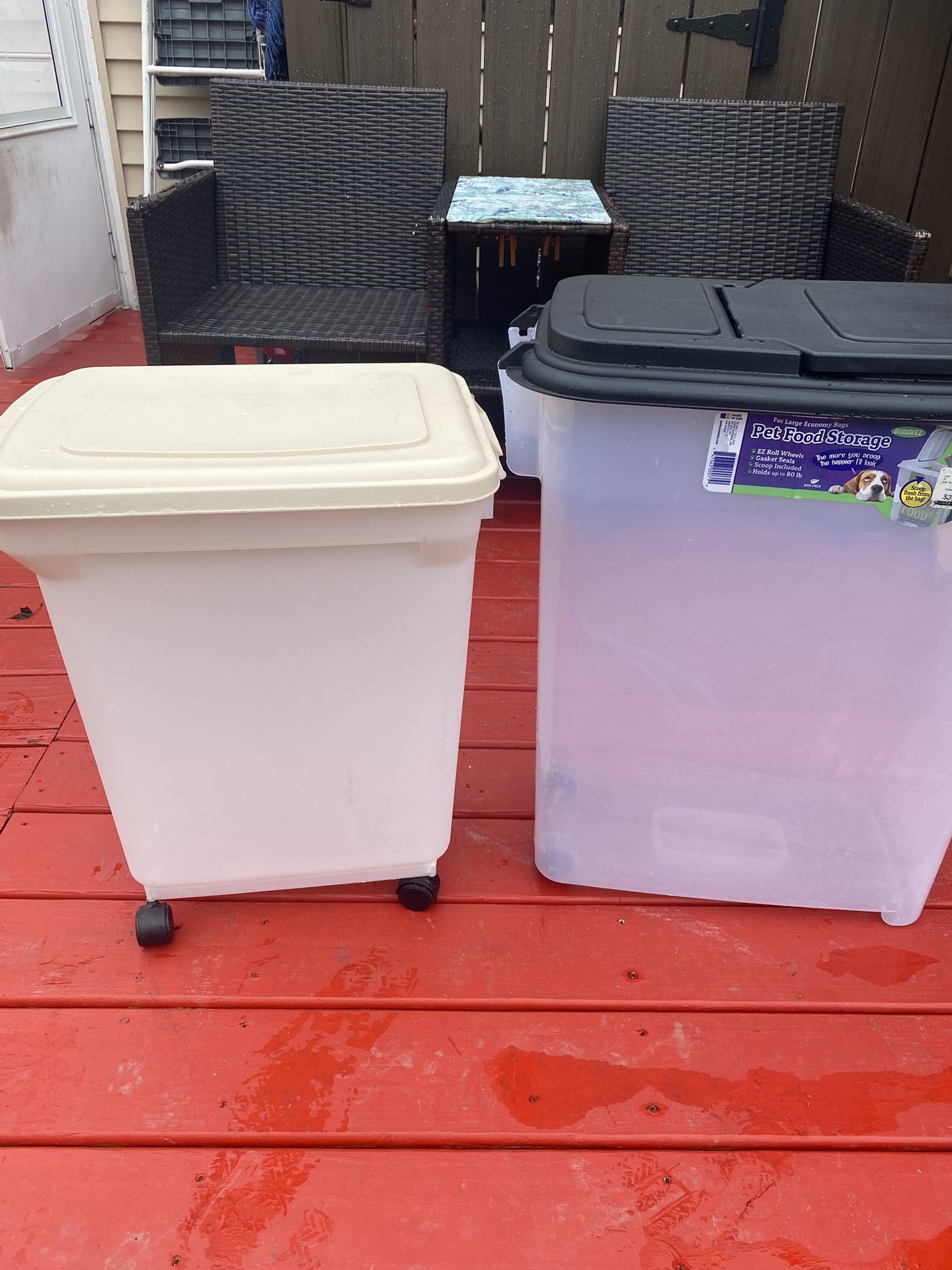 Plastic Pet Food Storage