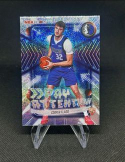 2025-26 Cooper Flagg Topps NBA Hoops Pay Attention Pixel Burst Rookie