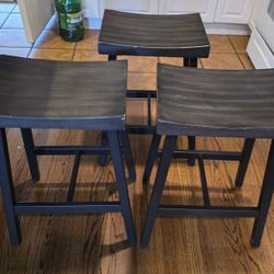 26" Backless Metal Bar Stools 