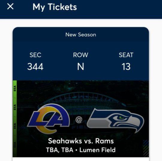 Seahawks vs Rams Tickets (3)