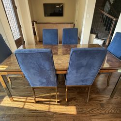 Antique Maple Burl Dining set