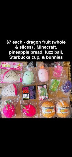 Squishy sale going on get them before they're gone different varieties to choose from and the dumplings are 6 each