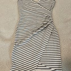 Black And White Striped Dress