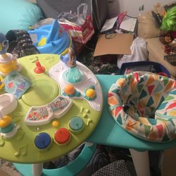 And baby walker and playpin 