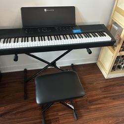 Williams Allegro 3 weighted keyboard with stand bench and sustain pedal