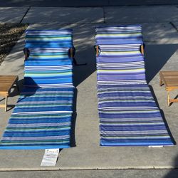 Folding Backpack Beach Chairs w/tables by Melino