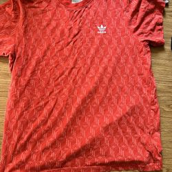 Men Clothes Size Large Adidas Red Shirt $6