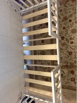 Toddler bed with toddler mattress