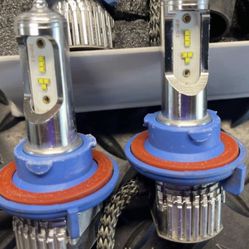 Auxbeam H3 LED Bulbs Z9 Series, 300% Brighter 46W LED Bulb, EMC Anti-Interference H3 LED Fog Light Bulbs with Fan, Plug & Play H3 LED Conversion Kits,