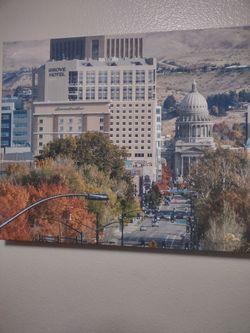 Original Photo On Canvas. Boise Skyline