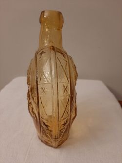 Vintage 60's 100th Anniversary Civil War Bottle Flask - Robert E. Lee & Jefferson Davis
