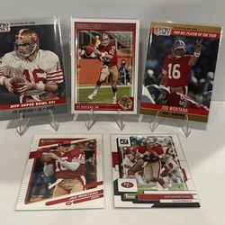 Lot of 5 Joe Montana Cards