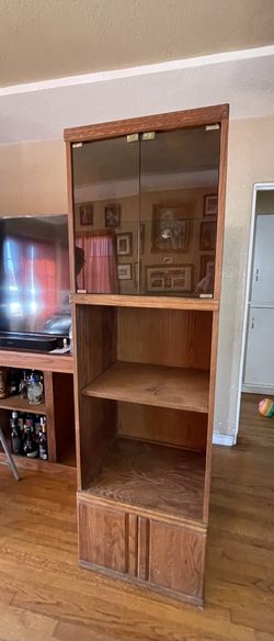 Media center shelves
