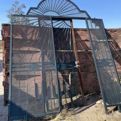 Large Custom Wrought Iron Gate! With Door!