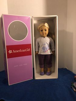 American Girl Doll Blonde hair Blue eyes