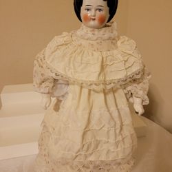 Antique/ Vintage China Head Doll Maker Mark 9  Doll Is 20 Inches Tall