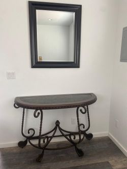 Entry Table And Mirror