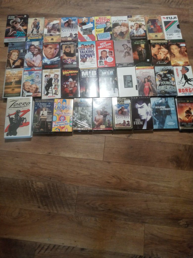 Lot Of  40 VHS And DVDs