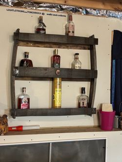 3 Tier Bourbon Barrel Shelf Unit