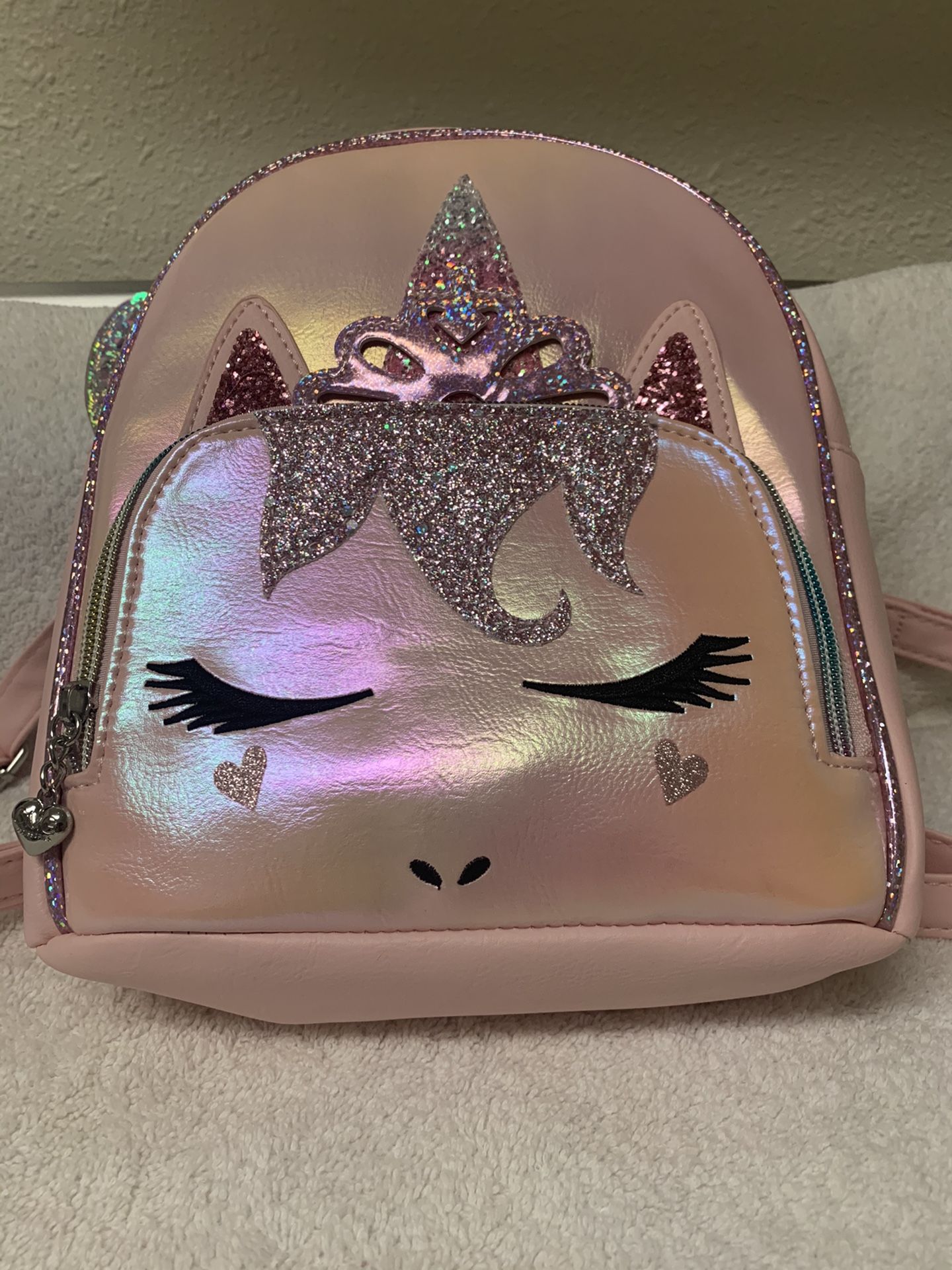 OMG! Pink Unicorn Heart Miss Gwen Mini Backpack