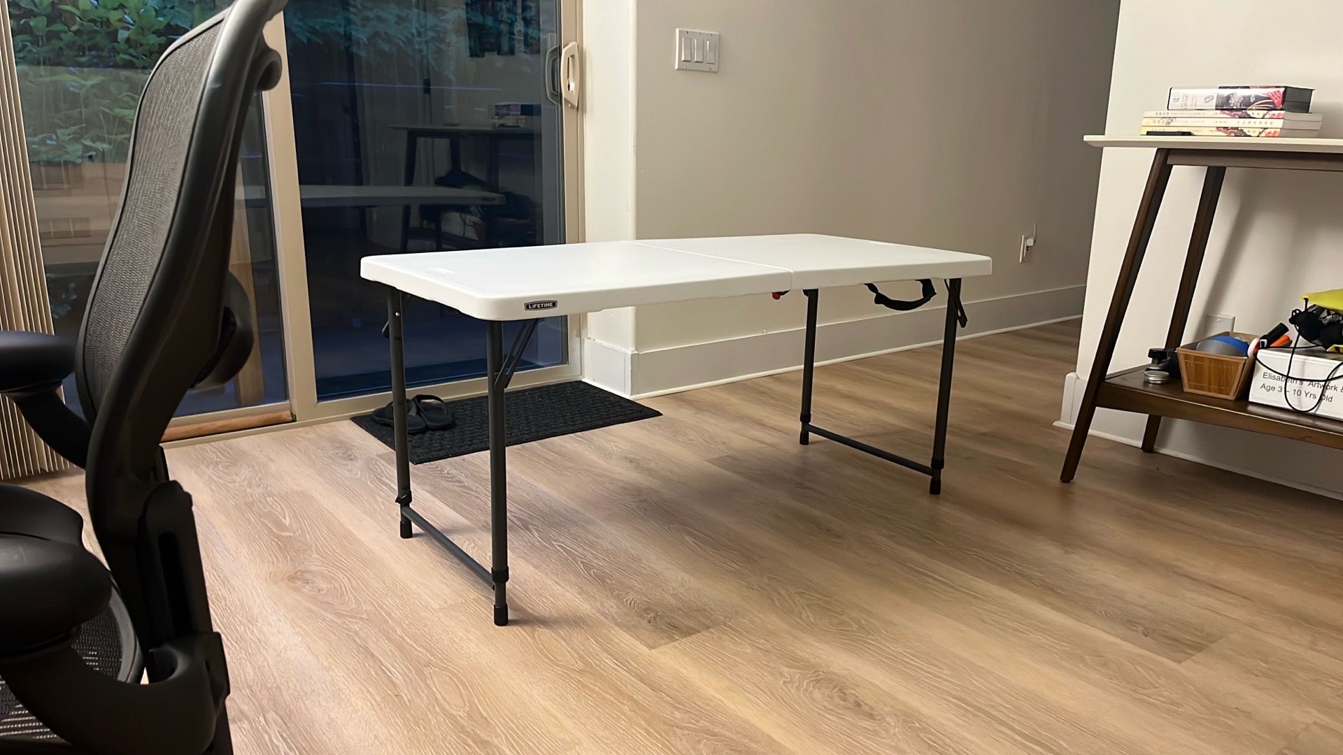 Lifetime 4-Foot Fold-in-Half Adjustable Table