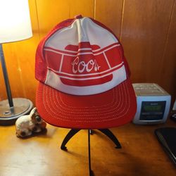 Vintage Coors trucker hat Size 63/4 -71/8 MADE IN THE USA