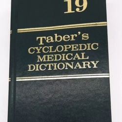 Taber's Cyclopedic Medical Dictionary 19th Edition 2001 Hardcover