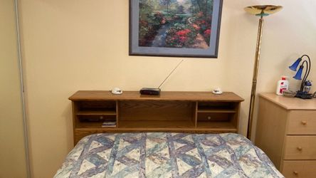 Queen size Bookshelf Headboard