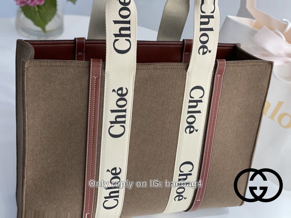 Chloe Woody Tote Bags 135