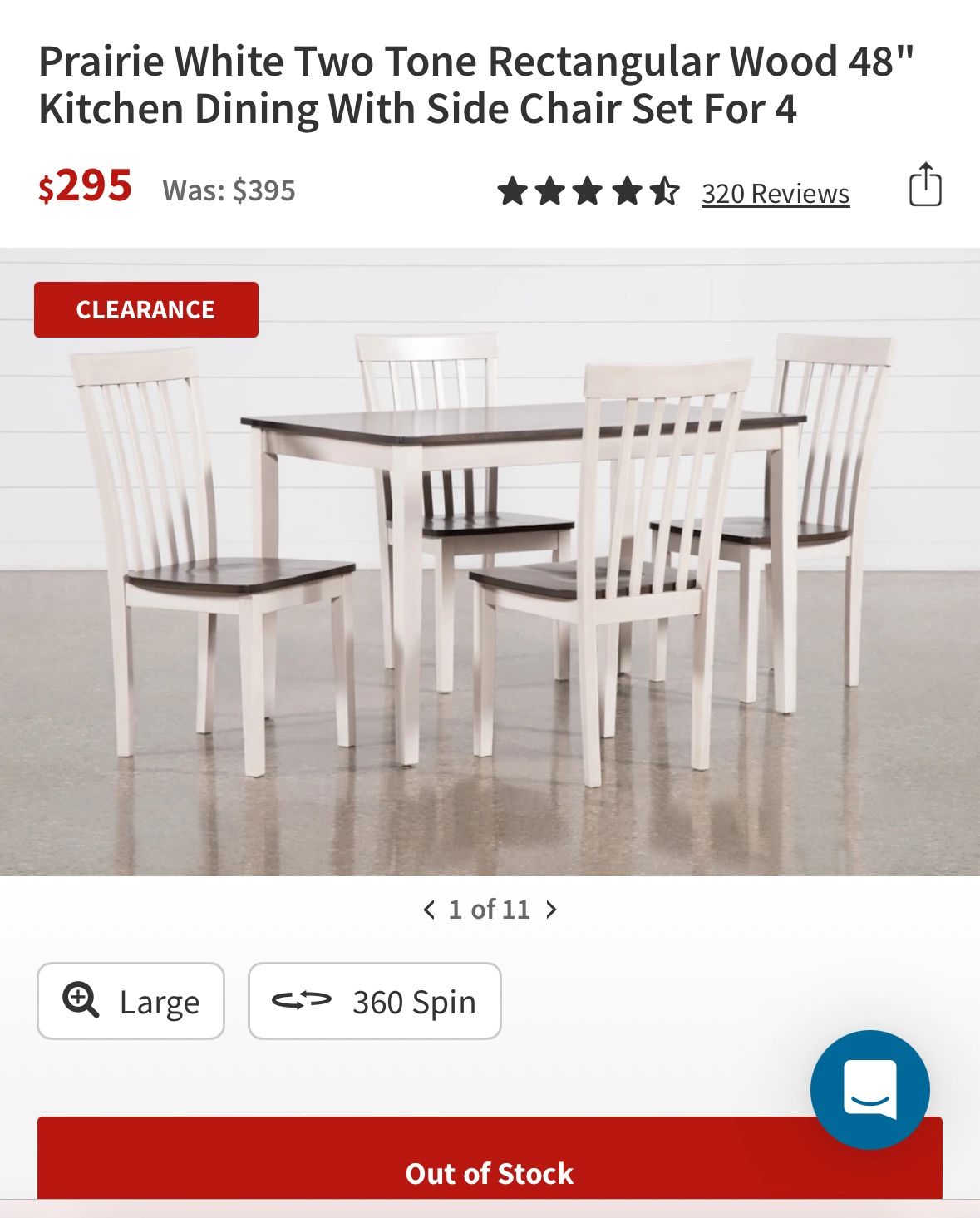 Living Spaces Dining Set