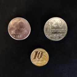 Lot Of Old Brasilian Coins 