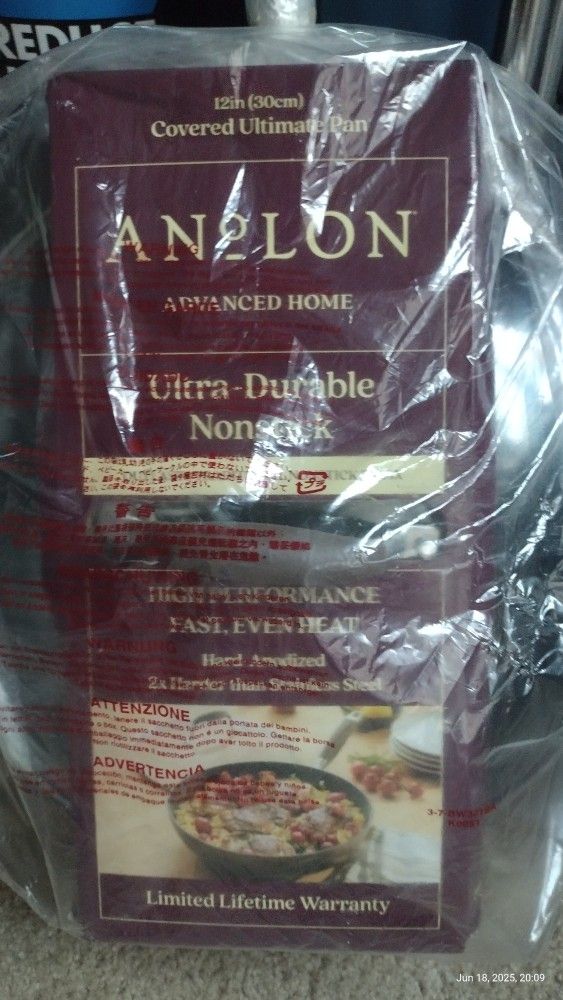 Anolon Ultra Durable Pan Woks Brand New With Package And Lid 12 Inch 30cm
