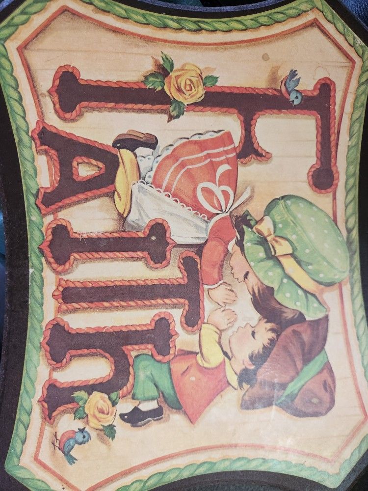 70s Vintage Wall Decor Faith