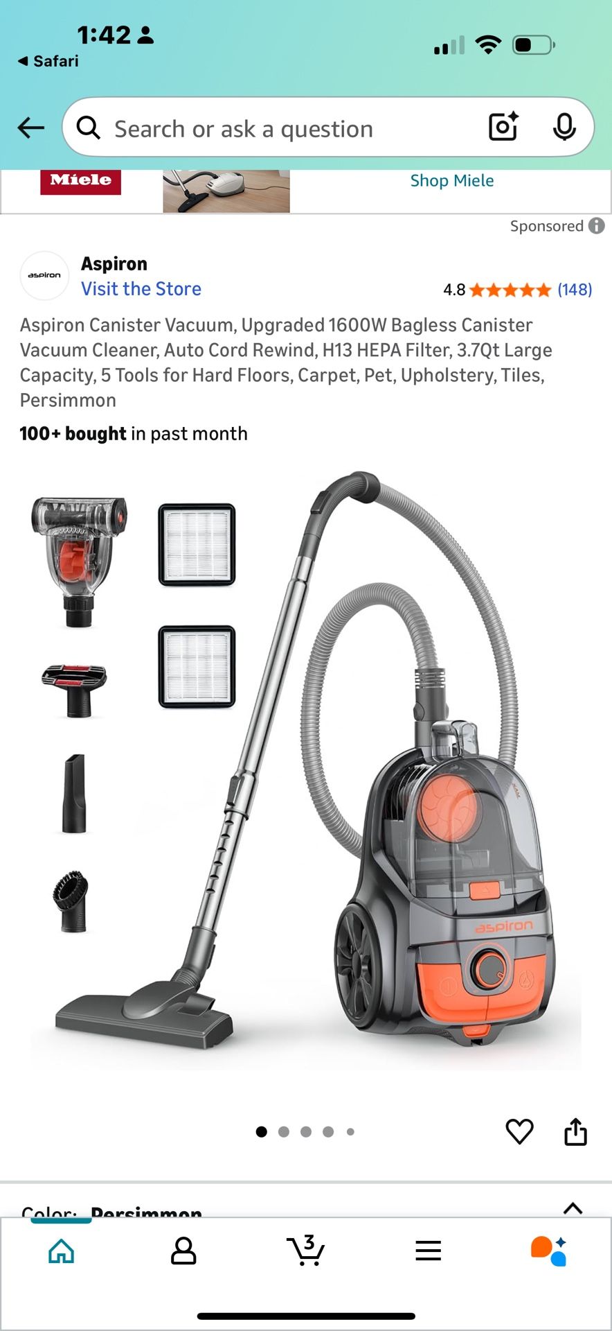 Aspirin Canister Vacuum Cleaner