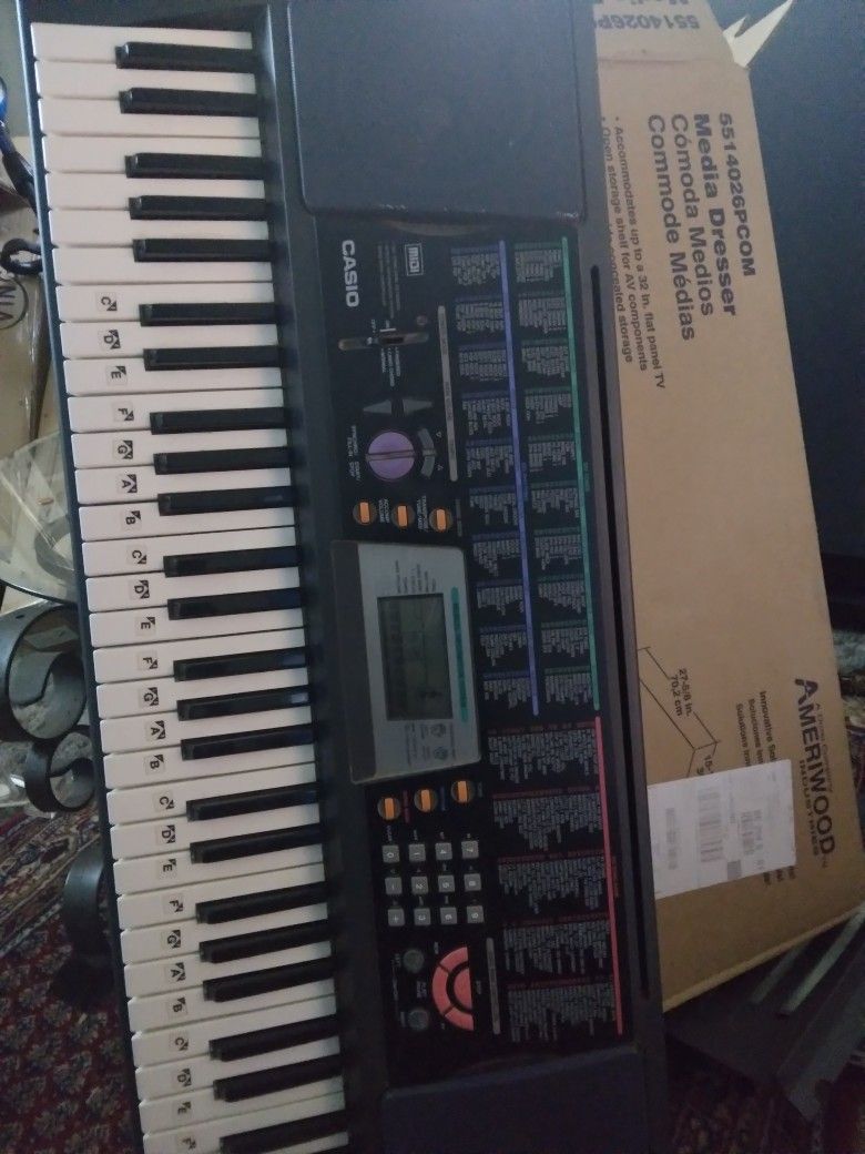 Casio Keyboard Plus Stand And Music Books