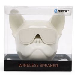 Petco Frenchie Bulldog Pug Dog Wireless Bluetooth Speaker, Cream