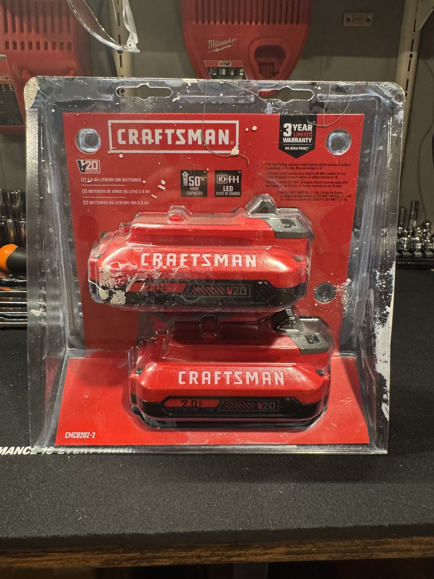 Craftsman V20 2.0ah Two Pack Batteries