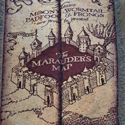 Harry Potter Marauders Map Blanket