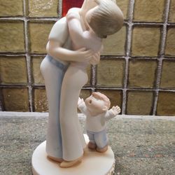 Vintage Porcelain Family Circus Figurine