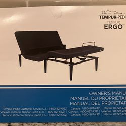 Tempur-pedic king size luxury adjustable bed