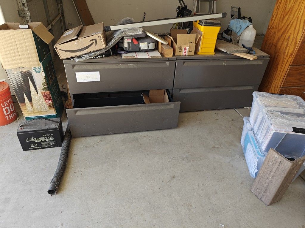 Metal file cabinet