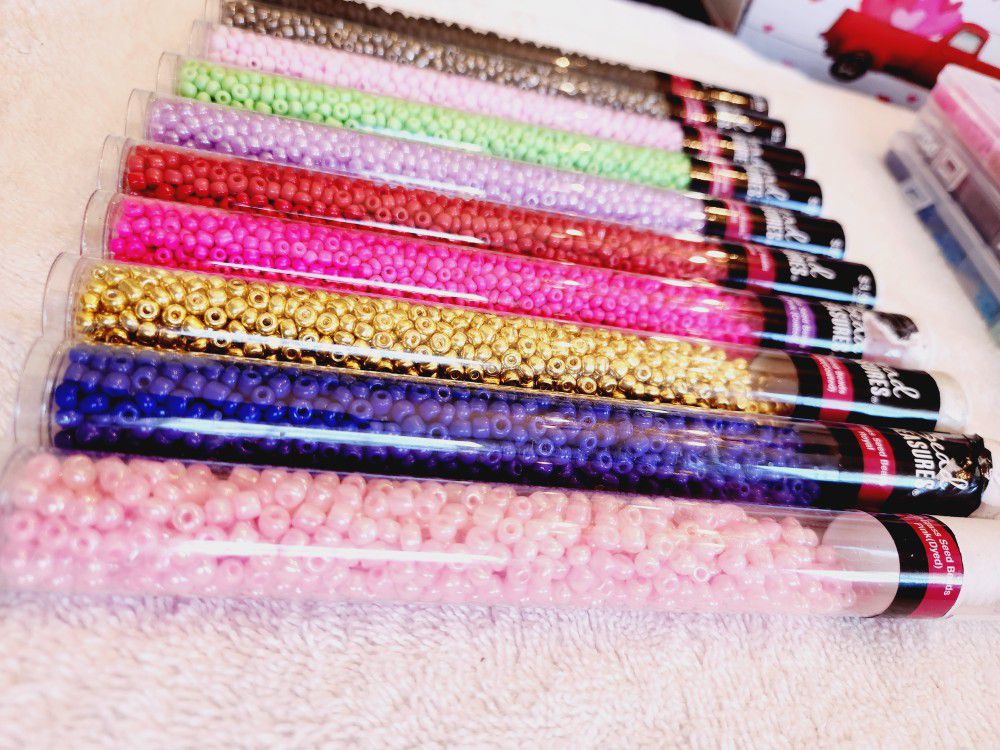 Glass Seed Beads 10 Assorted For Jewelry Making 