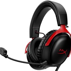 HyperX Cloud III – Wired Gaming Headset, PC, PS5, Xbox Series X|S, Angled 53mm Drivers, DTS Spatial Audio, Memory Foam, Durable Frame, Ultra-Clear 10m